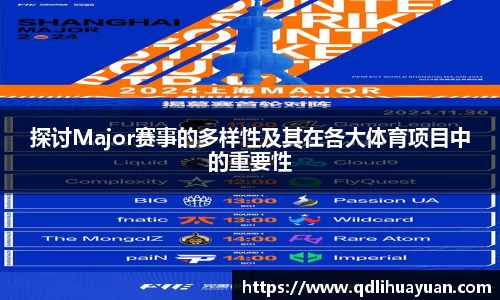 探讨Major赛事的多样性及其在各大体育项目中的重要性